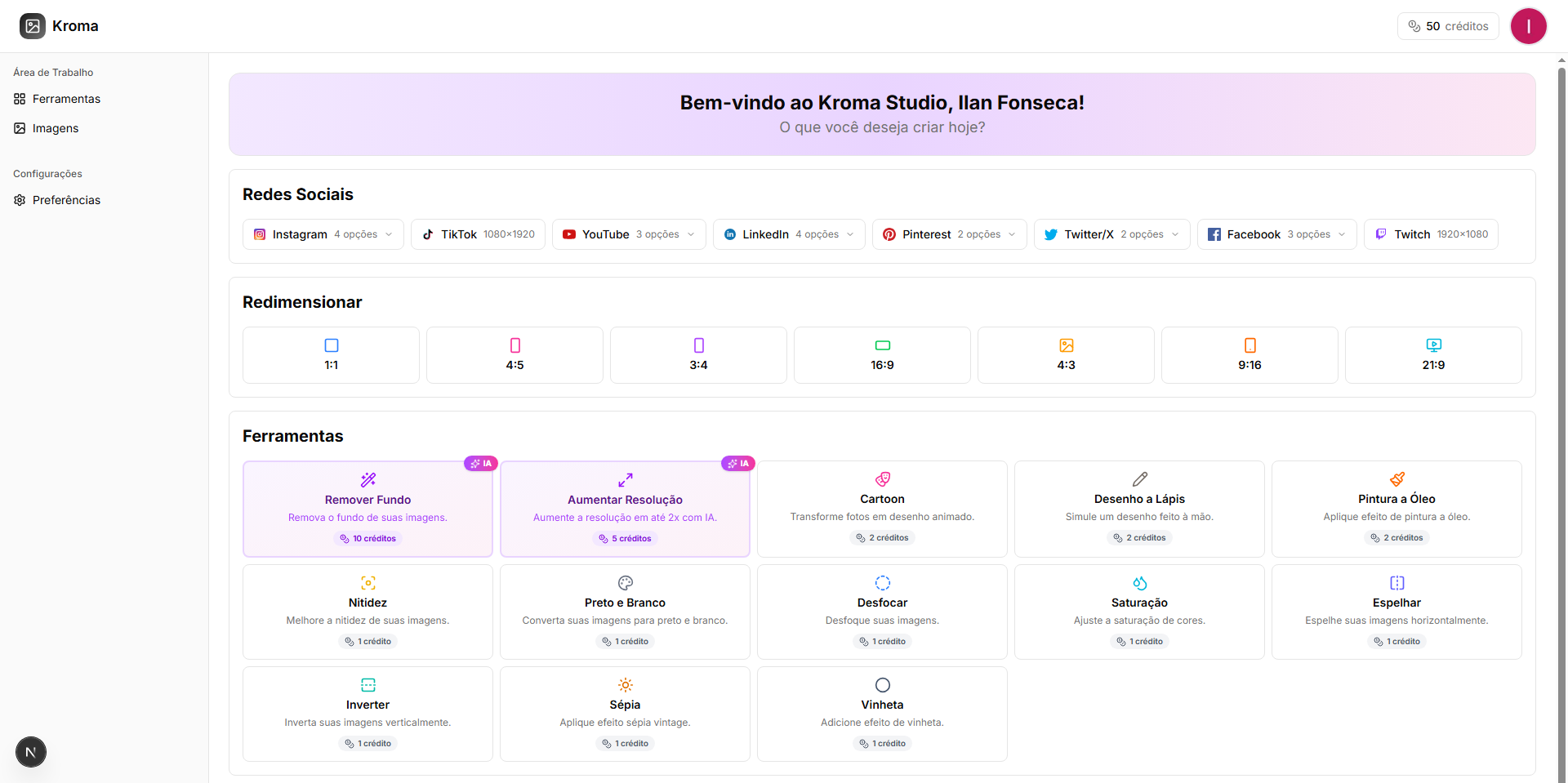 Visualização do Kroma