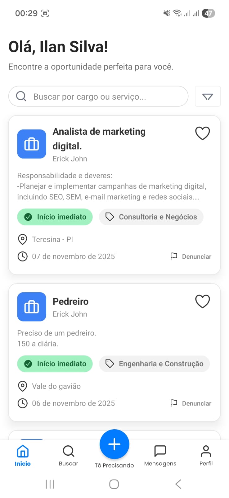 Visualização comparador de carteira 2